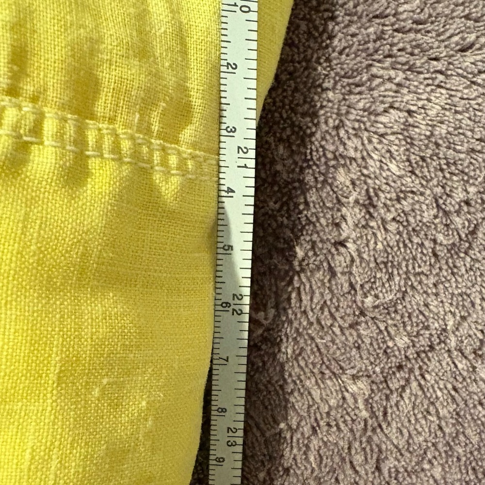 Tommy Bahama Light Yellow Casual Shirt 100% Linen - Picture 9 of 16